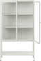 Vitrinekast Metaal Wit - 3 Planken - Gewicht 44kg - 131,8x40x88cm