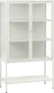Vitrinekast Metaal Wit - 3 Planken - Gewicht 44kg - 131,8x40x88cm