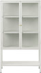 Vitrinekast Metaal Wit - 3 Planken - Gewicht 44kg - 131,8x40x88cm