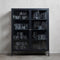 Vitrinekast Metaal Zwart - 110cm - 2-Deurs - Soft Closing - Kast Carmel - Giga Living