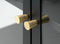 Vitrinekast Metaal Zwart - 110cm - 2-Deurs - Soft Closing - Kast Carmel - Giga Living