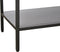 Vitrinekast Metaal Zwart - 3 Planken - Gewicht 44kg - 131,8x40x88cm