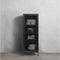 Vitrinekast Metaal Zwart - 4 Planken - Soft Closing - Kast Bronco - Giga Living