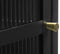 Vitrinekast Metaal Zwart - 4 Planken - Soft Closing - Kast Bronco - Giga Living