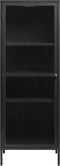 Vitrinekast Metaal Zwart - 4 Planken - Soft Closing - Kast Bronco - Giga Living