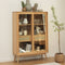 Vitrinekast Rechthoek 160cm - Naturel Eikenhout - Barrali