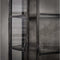 Vitrinekast Rift metal 2 deuren - Gun metal