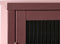Vitrinekast Rood - Metaal - 40x110,9x140cm - 2 Deuren - Soft Closing - Vitrinekast Bronco - Giga Living