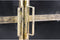 Vitrinekastje Fletcher - 93x42x90 - Antique Gold - Metaal/glas