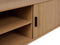 BRADLEY - TV-meubel - Lichthout/Zwart - MDF