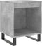 vidaXL - Nachtkastje - 40x35x50 - cm - bewerkt - hout - betongrijs