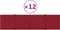 vidaXL - Wandpanelen - 12 - st - 1,08 - m² - 60x15 - cm - fluweel - wijnrood