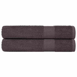 vidaXL - Saunahanddoeken - 2 - st - 80x200 - cm - 360 - g/m² - 100% - katoen - antraciet
