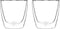 Viva - Glass Double Walled 220 ml Set of 6 Pieces
