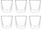 Viva - Glass Double Walled 220 ml Set of 6 Pieces