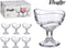 Vivalto IJcoupes/IJsjes/Dessert serveer schaaltjes - set 6x stuks - transparant glas - 140 ml