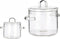 Vivalto Kookpan met deksel - borosilicaat glas - 1.4 L - D15 x H20 cm - transparant