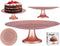 Vivalto Taartplateau - Roze - Glas - 33 x 9 x 33 cm
