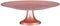 Vivalto Taartplateau - Roze - Glas - 33 x 9 x 33 cm