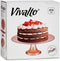 Vivalto Taartplateau - Roze - Glas - 33 x 9 x 33 cm