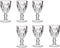 Vivalto Wijnglazen - 6x - kristal look - gouden rand - 254 ml