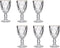 Vivalto - Wijnglazen - 6x - kristal look- gouden rand - 330 ml