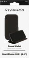 Vivanco Casual Booklet Apple iPhone 13 Zwart