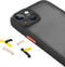 Vivanco Frosted Backcover Apple iPhone 14 Transparant, Zwart