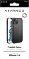Vivanco Frosted Backcover Apple iPhone 14 Transparant, Zwart