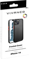 Vivanco Frosted Backcover Apple iPhone 14 Transparant, Zwart