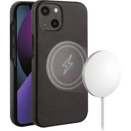 Vivanco Mag Classic Backcover Apple iPhone 13 Zwart Inductieve lading, Stootbestendig