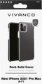 Vivanco Rock Solid Backcover Apple iPhone 13 Pro Max Transparant, Zwart