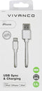 Vivanco USB-kabel USB 2.0 USB-A stekker, Apple Lightning stekker 2.00 m Wit 36300