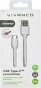 Vivanco USB-kabel USB 2.0 USB-A stekker, USB-C stekker 0.50 m Wit 38755