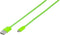 Vivanco USB-kabel USB 2.0 USB-A stekker, USB-micro-B stekker 1.00 m Groen Rond 35818