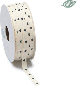 Vivant Cuore Katoen lint 25 M Zwart 25m - 8mm 100% cotton (01-24)