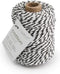Vivant Koord Katoen Twist zwart /wit - 50 Meter 2MM