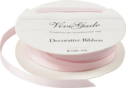 Vivi Gade Decoratielint Grosgrain 5 Mm / 15 Meter Roze