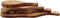 Vivi Oggi - Borrelplank - Tapasplank - 25 cm - Set van 4 - Olijfhout - Kerst