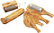 Vivi Oggi - Borrelplank - Tapasplank - 30cm - Set van 4 - Olijfhout - Kerst