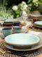 Vivi Oggi - Diepe Borden - Pastabord - Ø 24cm - Turquoise - Italië - Kerst