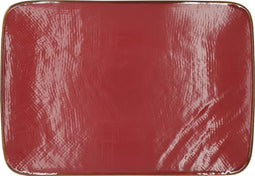Vivi Oggi - Dinerborden - 28cm x 19.5cm - Rechthoekig - Rood - Kerst