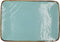 Vivi Oggi - Dinerborden - 28cm x 19.5cm - Rechthoekig - Turquoise - Kerst