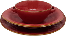 Vivi Oggi - Dinerborden - Bord - Rond - Ø 28cm - Rood - Italië - Kerst