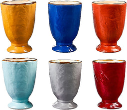 Vivi Oggi - Mokken - Bekers - Glazen - Set van 6 - Kerst - 245ml - Italië