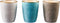 Vivi Oggi - Mokken - Bekers - Set van 6 - 3 Kleuren - 225ml - Italië - Kerst