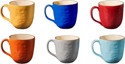 Vivi Oggi - Mokken - Bekers - Set van 6 - Kleurrijk - 225ml - Italië - Kerst