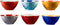 Vivi Oggi - Serveerschaal - Ø 17cm - Poke Bowl Kommen - Set van 6 - Kerst - Italië