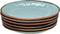 Vivi Oggi - Serveerschaal - Schalen - Set van 6 - Kleurrijk - 26cm - Cadeau - Verjaardag - Italië