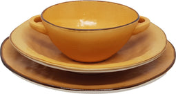 Vivi Oggi - Serviesset - Dinerbord - Diep Bord - Soepkom - Geel - Italië